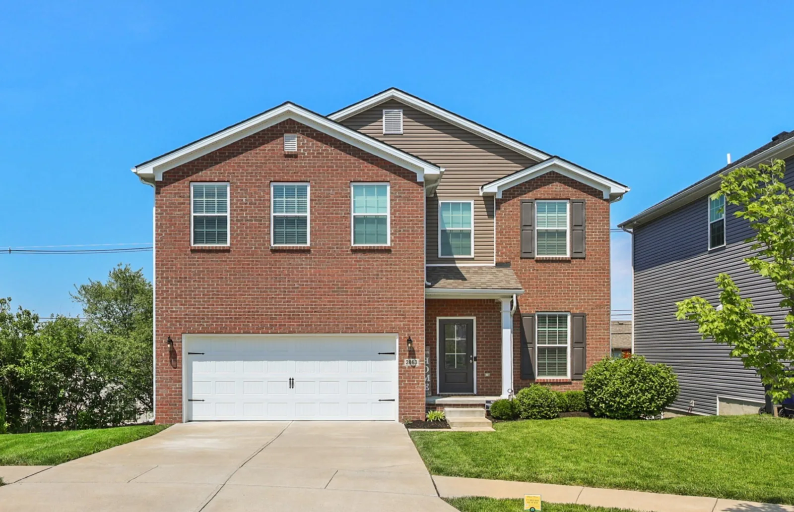 Two-story brick home in Masterson Station, one of Lexington KY's largest master-planned communities